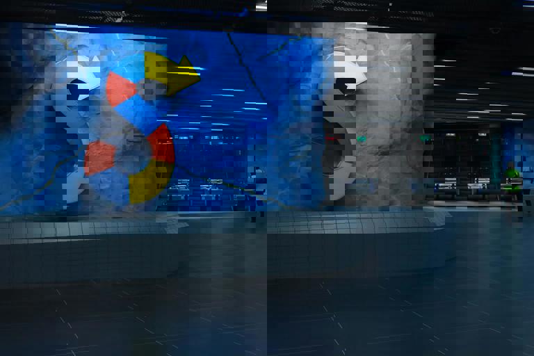 Immersive Art Installation Lights Up Abandoned Subway Platform